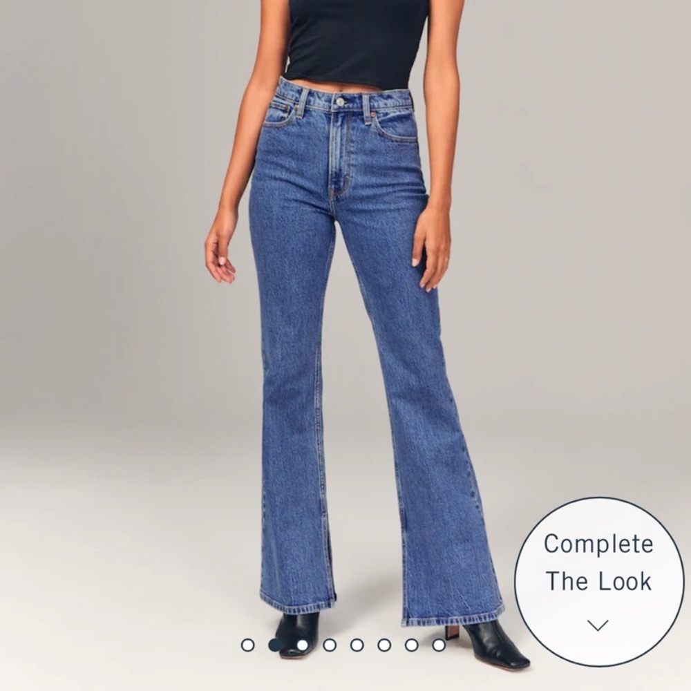 Abercrombie & Fitch The 70s vintage flare ultra high rise curve love jeans